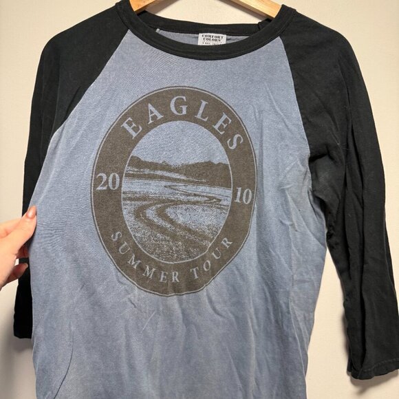 The Eagles Band Baseball Tee Small Blue Black - Picture 2 of 4
